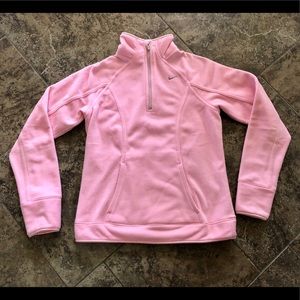 ❌SOLD❌ NIKE FIT THERMA PINK FLEECE PULLOVER